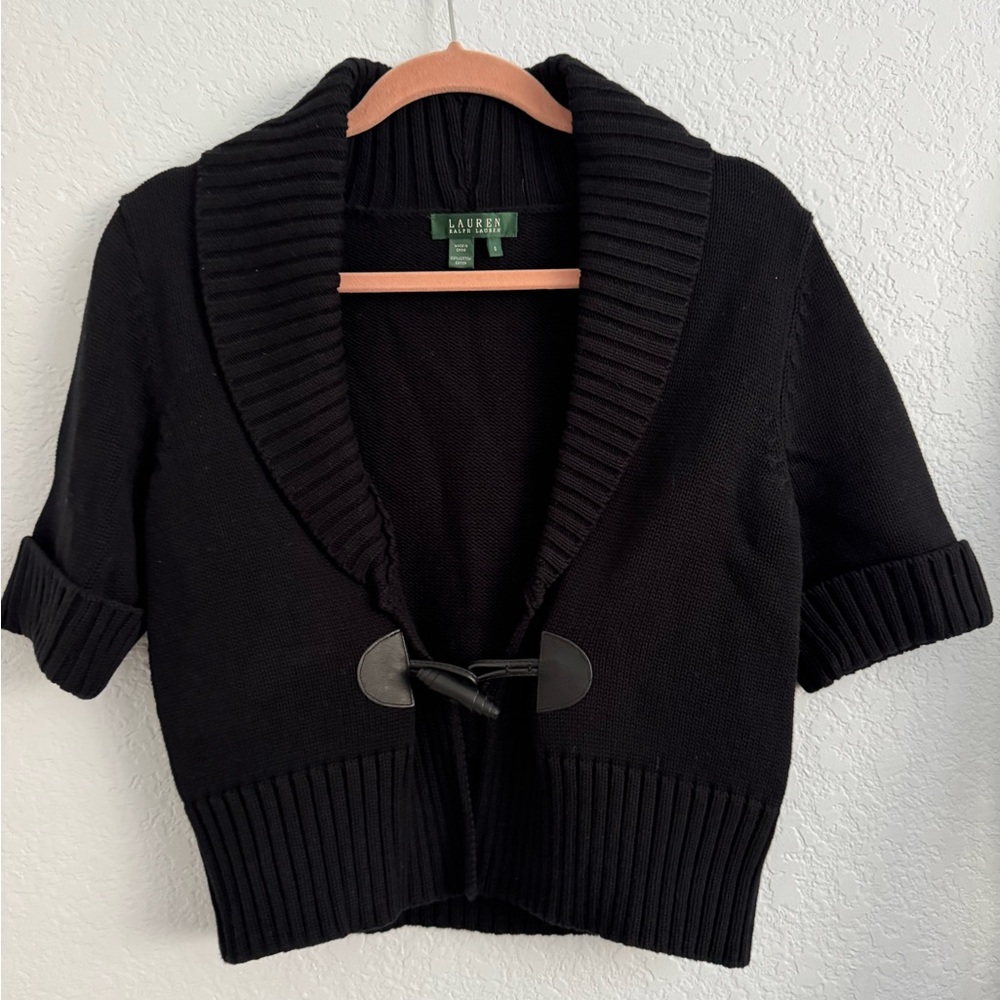 Ralph Lauren Black Knit Cardigan